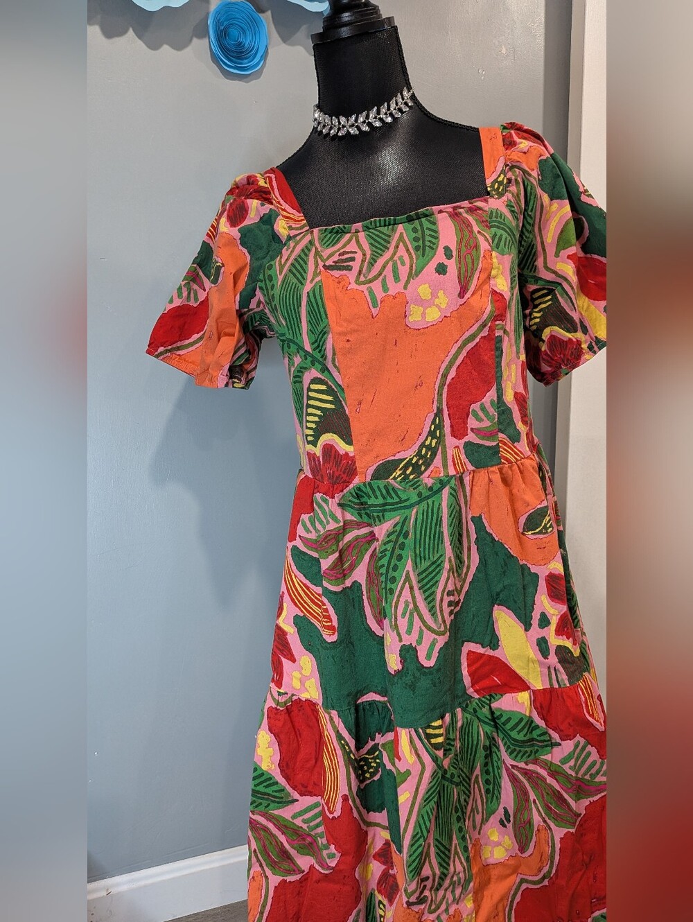 Open Sky Botanical Florals Dress - Picture 3 of 7